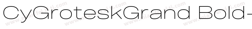 CyGroteskGrand Bold字体转换